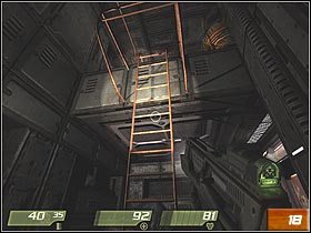 Inside, be ready for another firefight - Hangar Perimeter - Walkthrough - Quake 4 - Game Guide and Walkthrough