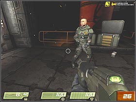 Return to the elevator, which brought you on this level - Interior Hangar - Walkthrough - Quake 4 - Game Guide and Walkthrough