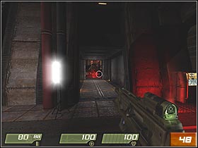 After the ride, jump down from the truck - Canyon - Walkthrough - Quake 4 - Game Guide and Walkthrough