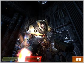 You dont stand a chance with the new Makrons incarnation (#88), but you can try your best - Nexus Hub - Walkthrough - Quake 4 - Game Guide and Walkthrough