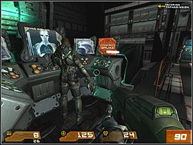 Run behind your team - Strogg Medicial Facilities - Walkthrough - Quake 4 - Game Guide and Walkthrough