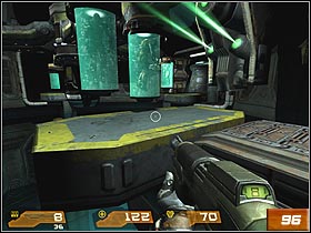 Walk ahead and take the next elevator - Strogg Medicial Facilities - Walkthrough - Quake 4 - Game Guide and Walkthrough