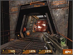 Harvester will show up nearby (#102), temporarily being blocked out by base constructions elements - Construction Zone - Walkthrough - Quake 4 - Game Guide and Walkthrough