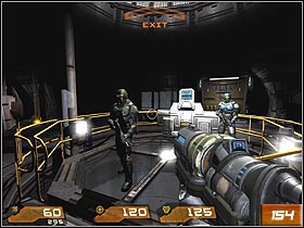Destroy all robots (#153) and wait until the machine will open the dome, which the weapon is surrounded with - Data Storage Terminal - Walkthrough - Quake 4 - Game Guide and Walkthrough