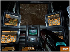 Move ahead and stop when youll find yourself in the huge room - Data Storage Terminal - Return - Walkthrough - Quake 4 - Game Guide and Walkthrough