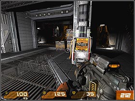 After short walk, youll find yourself in relatively big elevator (#212), protected temporarily by Light Tank and some Tacticals - Nexus Core - Walkthrough - Quake 4 - Game Guide and Walkthrough
