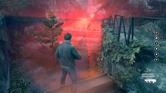 If the gun spots you, a red beam of light will be on you - Act III - Research Facility - Walkthrough - Quantum Break - Game Guide and Walkthrough