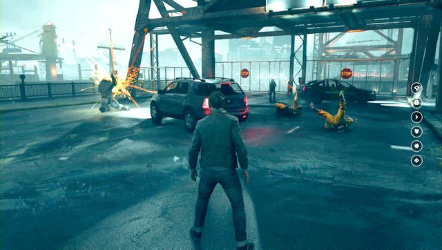 Defeat the Juggernaut at the bridge - that is the last fight in this part - Act IV - Port Donnelly Bridge - Walkthrough - Quantum Break - Game Guide and Walkthrough