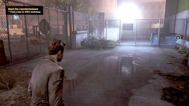 After jumping on the ground, above the fence on the left side. - Chronon Sources (act IV and V) - Secrets - Quantum Break - Game Guide and Walkthrough