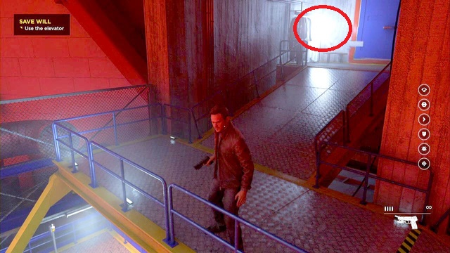 On the stairs of the university laboratory. - Chronon Sources (act IV and V) - Secrets - Quantum Break - Game Guide and Walkthrough