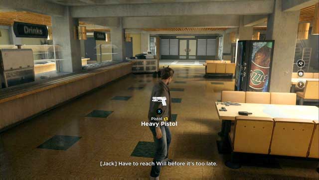 Taking a heavy pistol might be a good idea - Act I, part 3 - Library Chase - Walkthrough - Quantum Break - Game Guide and Walkthrough