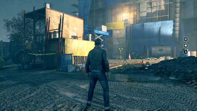 Use the crates to reach the scaffold - Act I, part 3 - Library Chase - Walkthrough - Quantum Break - Game Guide and Walkthrough
