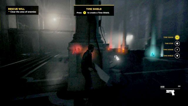 Pay attention to ammo and explosive elements of the surrounding area - Act I, part 3 - Library Chase - Walkthrough - Quantum Break - Game Guide and Walkthrough