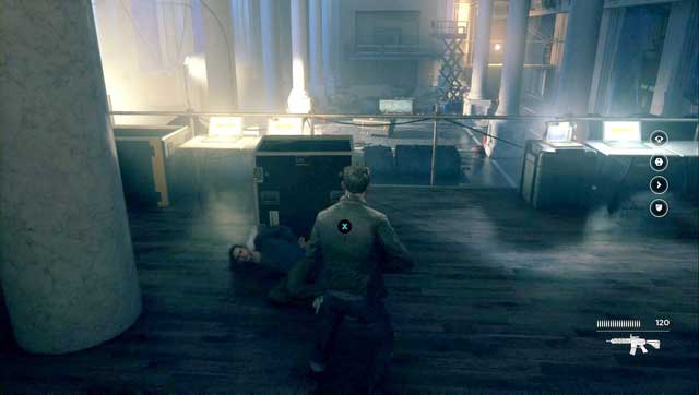 Get to your brother at the end of the room - Act I, part 3 - Library Chase - Walkthrough - Quantum Break - Game Guide and Walkthrough