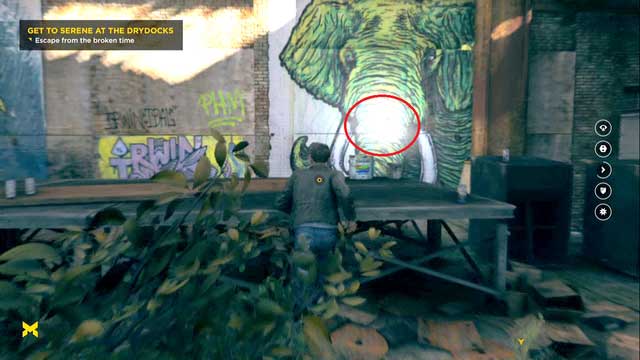 There is Chronon Source next to graffiti - Act II, part 2 - Ground Zero - Walkthrough - Quantum Break - Game Guide and Walkthrough