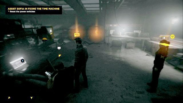 Secrets can be scattered around in different places. It depends on your decisions in Junction 1 - Act IV, part 2 - Preparing the Time Machine - Walkthrough - Quantum Break - Game Guide and Walkthrough