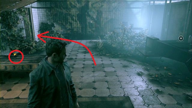 Aura of a Chronon Source can be noticed behind the wall. Walk around it to collect the source - Act IV, part 2 - Preparing the Time Machine - Walkthrough - Quantum Break - Game Guide and Walkthrough