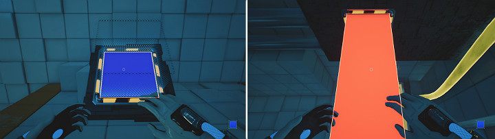 Turn around towards the console and create a blue cube - QUBE 2 - Chapter 5 - Tangled (The Machine) - Walkthrough - Q.U.B.E. 2 Game Guide