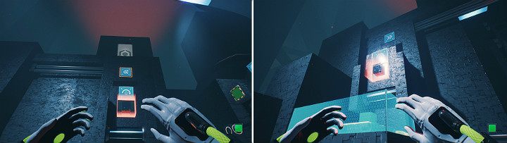 Place the wall in a vertical position, then move the crane left - QUBE 2 - Chapter 11 - The Abyss - Walkthrough - Q.U.B.E. 2 Game Guide