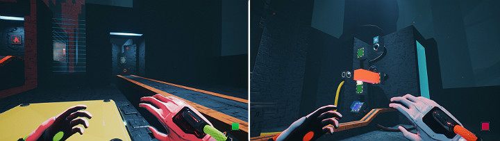 The green cube will unlock the door that will be utilized later - QUBE 2 - Chapter 11 - The Abyss - Walkthrough - Q.U.B.E. 2 Game Guide