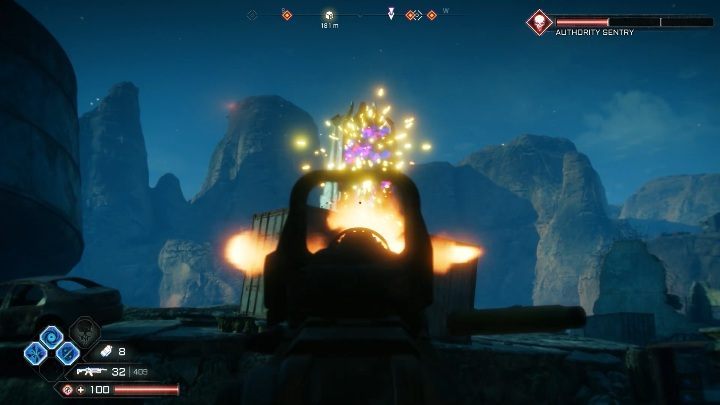 In the Torn Plains, there is only a single Authority Sentry - Torn Plains Map | Rage 2 - World Atlas - Rage 2 Guide