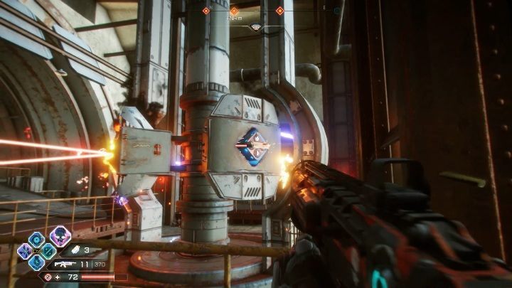 There, you have to destroy the reactor (example in the screenshot above) - Arks in Dune sea - Side activities in Rage 2 - Arks - Rage 2 Guide