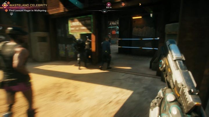 Enter the town and keep moving straight until you reach the first intersection - How do I unlock gold weapon skins in Rage 2? - FAQ - Rage 2 Guide