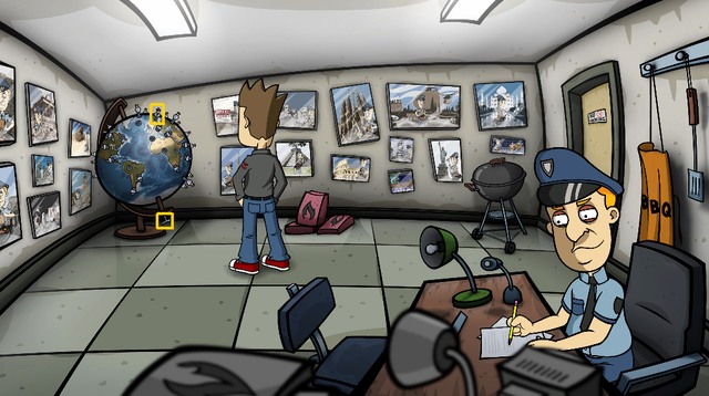 After interrogation try to leave Murrays office - Buy a subway pass - Day 1 - Monday: A box full of junk and too much free time - Randals Monday - Game Guide and Walkthrough