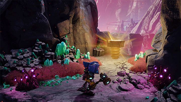 Look around for a place to start climbing - Ratchet & Clank Rift Apart: Blizar Prime - collectibles, list of all, map - Secrets and Collectibles - Ratchet & Clank Rift Apart Guide