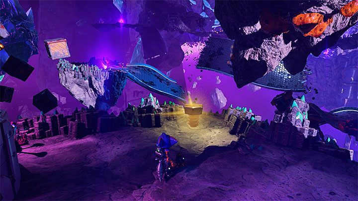 Shortly after using the blizon, you will find yourself right next to the sought-after collectible - Ratchet & Clank Rift Apart: Blizar Prime - collectibles, list of all, map - Secrets and Collectibles - Ratchet & Clank Rift Apart Guide