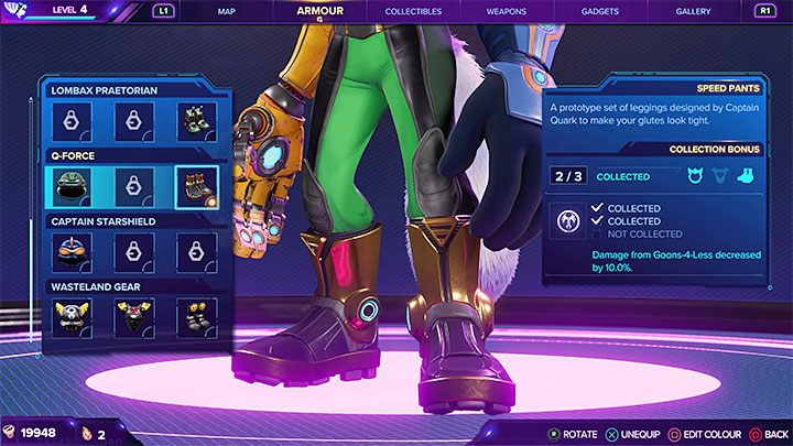 As a reminder, the Q-Force set lowers the damage dealt by Nefarious's minions - Ratchet & Clank Rift Apart: Blizar Prime - collectibles, list of all, map - Secrets and Collectibles - Ratchet & Clank Rift Apart Guide