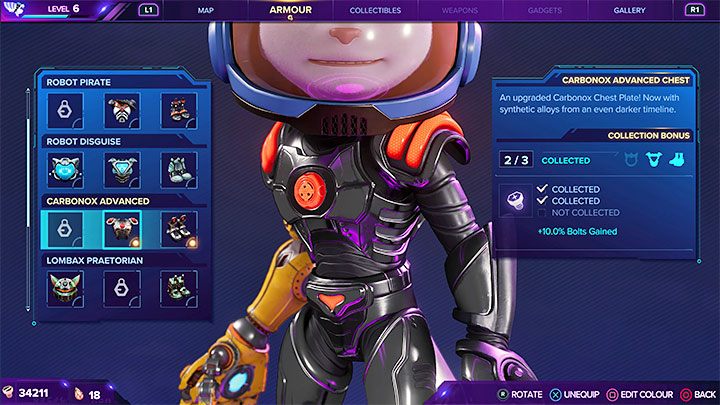 The reward for defeating the Seekerpede is Carbonox Chest - Ratchet & Clank Rift Apart: Arena, Silver Cup - walkthrough, all fights - Scarst Debris Cloud - Ratchet & Clank Rift Apart Guide