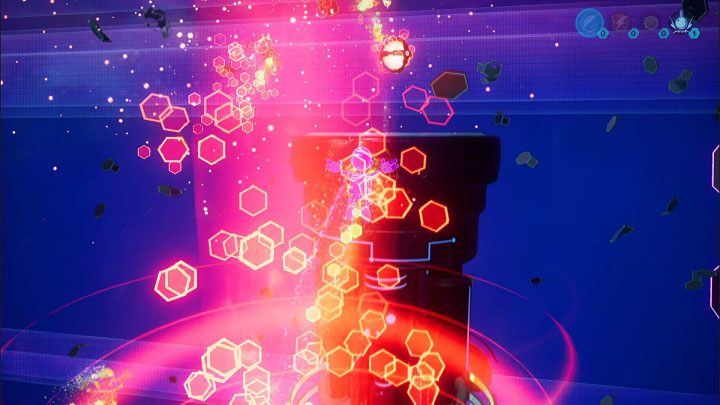 Now stand on the pressure plate from picture 1 to make the projections run in another direction - Ratchet & Clank Rift Apart: Clank, Return to Savali - puzzle guide, list - Clank and Kit Riddles - Ratchet & Clank Rift Apart Guide