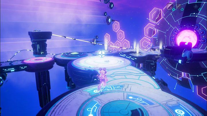 Once you are next to the meta-terminal, turn left and explore the new path - Ratchet & Clank Rift Apart: Kit, Return to Sargasso - puzzle guide, list - Clank and Kit Riddles - Ratchet & Clank Rift Apart Guide