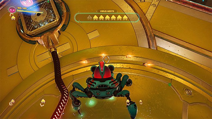 Additional information - Glitch, whom you take control several times in scenes where you have to remove viruses from the system, also is able to walk on walls and ceilings - Ratchet & Clank Rift Apart: Magneboots - how to use? - FAQ - Ratchet & Clank Rift Apart Guide