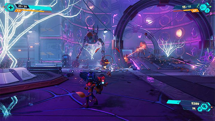 After completing the climb, you will find yourself on the other side of the energy barrier you encountered earlier - Ratchet & Clank Rift Apart: Club Nefarious - walkthrough - Nefarious City - Ratchet & Clank Rift Apart Guide