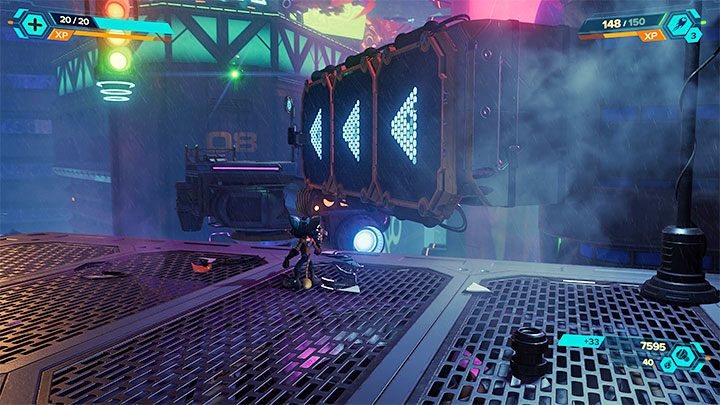 There are two different paths to the roof and one of them involves an additional run on the wall - Ratchet & Clank Rift Apart: Follow the Phantom - walkthrough - Nefarious City - Ratchet & Clank Rift Apart Guide