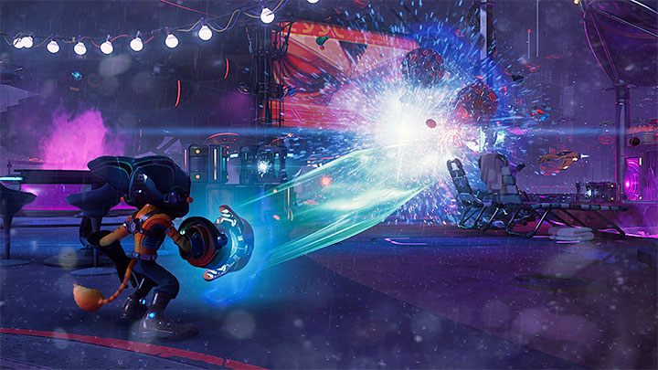 The title of the new mission objective can be quite misleading, as you don't have to worry about the Phantom being defeated - Ratchet & Clank Rift Apart: Follow the Phantom - walkthrough - Nefarious City - Ratchet & Clank Rift Apart Guide