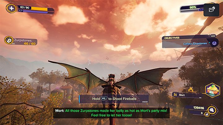 In order to unlock the option to shoot fireballs, you need to find 45 of the 60 zurpstones for Trudi - Ratchet & Clank Rift Apart: Trudi - how to spit fire? - FAQ - Ratchet & Clank Rift Apart Guide