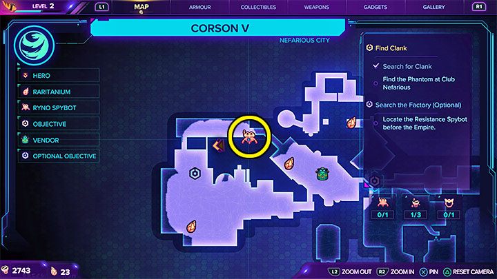 1 - Ratchet & Clank Rift Apart: RYNO, the ultimate weapon - Spyobots list - Secrets and Collectibles - Ratchet & Clank Rift Apart Guide