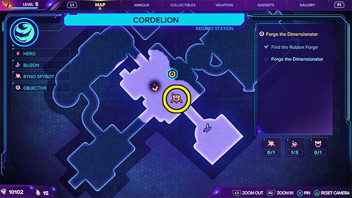 8 - Ratchet & Clank Rift Apart: RYNO, the ultimate weapon - Spyobots list - Secrets and Collectibles - Ratchet & Clank Rift Apart Guide