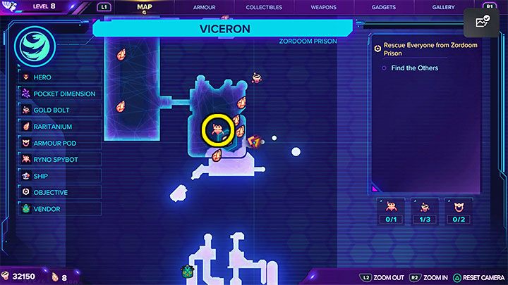 10 - Ratchet & Clank Rift Apart: RYNO, the ultimate weapon - Spyobots list - Secrets and Collectibles - Ratchet & Clank Rift Apart Guide