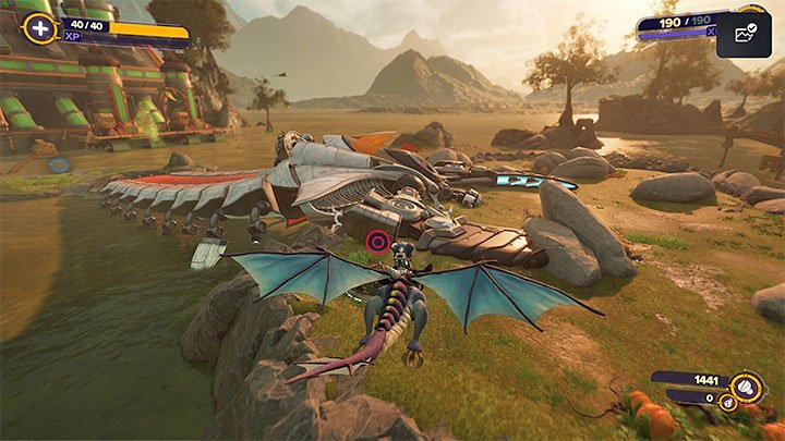 Unfortunately, flying has one major limitation - Ratchet & Clank Rift Apart: Return to Sargasso, Trudi - walkthrough - Sargasso - Ratchet & Clank Rift Apart Guide