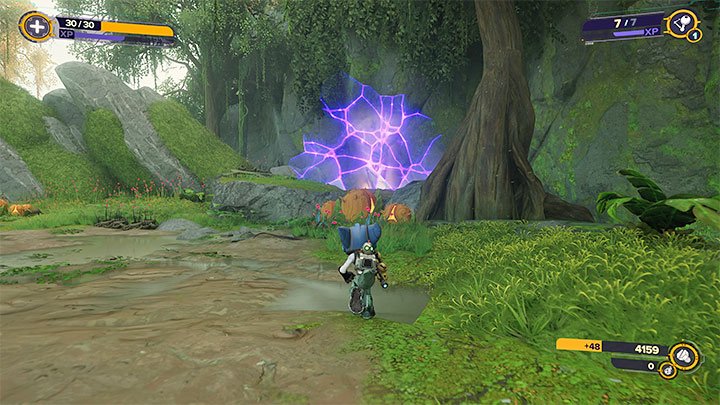 A Pocket Dimension is in the southwestern part of the map - Ratchet & Clank Rift Apart: Return to Sargasso, Trudi - walkthrough - Sargasso - Ratchet & Clank Rift Apart Guide