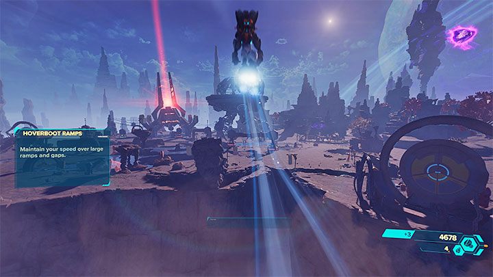 You can test out the hoverboots right away - Ratchet & Clank Rift Apart: Stopping the attack on the village - Savali - Ratchet & Clank Rift Apart Guide