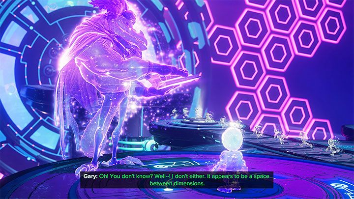 This will be the first time Clank is transported to interdimensional space- a safe place where you will meet Gary - Ratchet & Clank Rift Apart: Clank, Sargasso - puzzle guide, list - Clank and Kit Riddles - Ratchet & Clank Rift Apart Guide