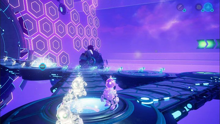 Now steer Clank to the pressure plate located on the left - Ratchet & Clank Rift Apart: Clank, Blizar Prime - puzzle guide, list - The riddles of Clank and Kit - Ratchet & Clank Rift Apart Guide