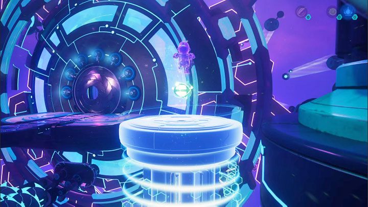 With the heavy sphere, return to the area where you found the lift sphere earlier - Ratchet & Clank Rift Apart: Clank, Blizar Prime - puzzle guide, list - The riddles of Clank and Kit - Ratchet & Clank Rift Apart Guide