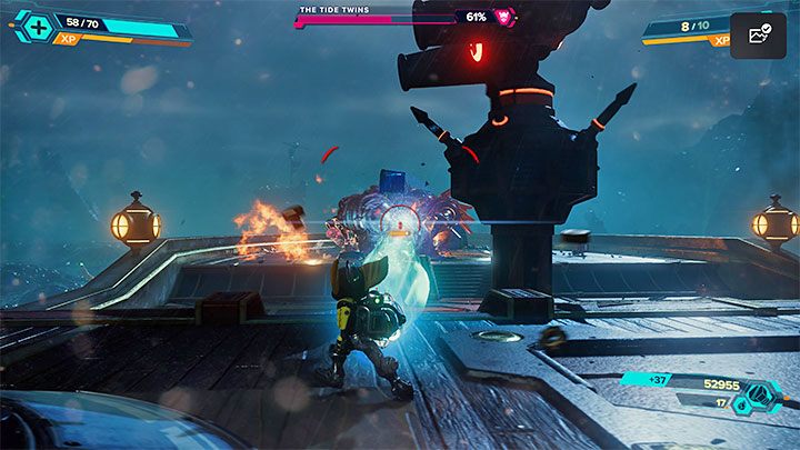 If possible, try to focus on attacking one selected Twin at a time - Ratchet & Clank Rift Apart: The Tide Twins, Ardolis - how to defeat? - Bosses - Ratchet & Clank Rift Apart Guide