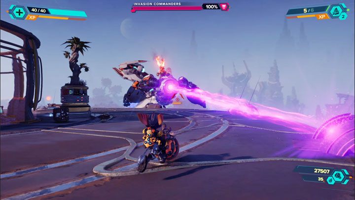 The invasion commanders have the same attacks as the Nefarious Juggernaut you defeated in the early game - Ratchet & Clank Rift Apart: Invasion Commanders, Savali - how to defeat? - Bosses - Ratchet & Clank Rift Apart Guide